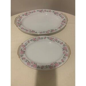 2 Vintage Noritake Merida 16” & 12” Platters